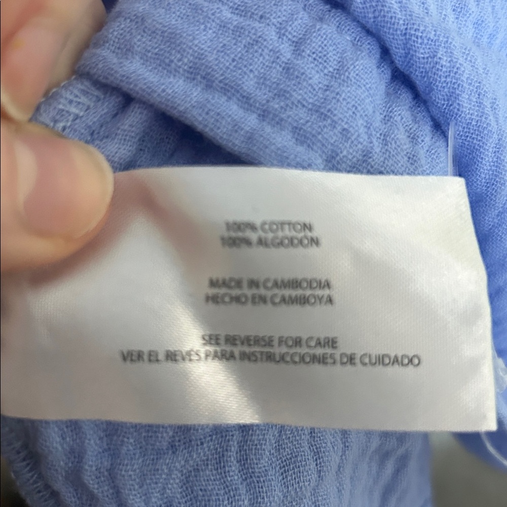 NWT Gap Cotton Midi Dress - Periwinkle - Picture 3 of 3